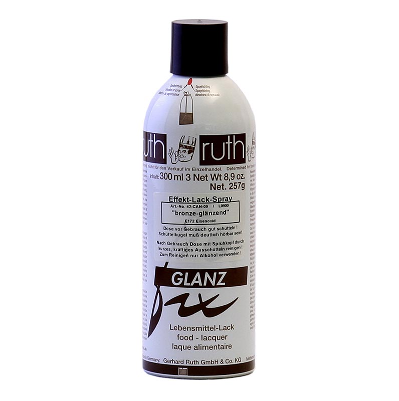 Spray de verniz efeito, bronze brilhante, Ruth - 300ml - Lata de spray