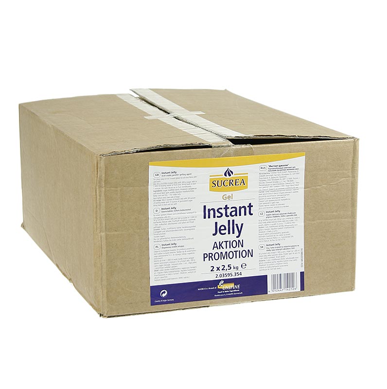 Instant gelepulver, geleglasyr - 5 kg - Kartong