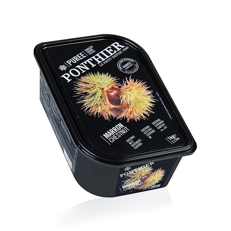 Pure de castanhas, com acucar, Ponthier - 1 kg - Casca Pure de castanhas, com acucar, Ponthier - 1 kg - Casca
