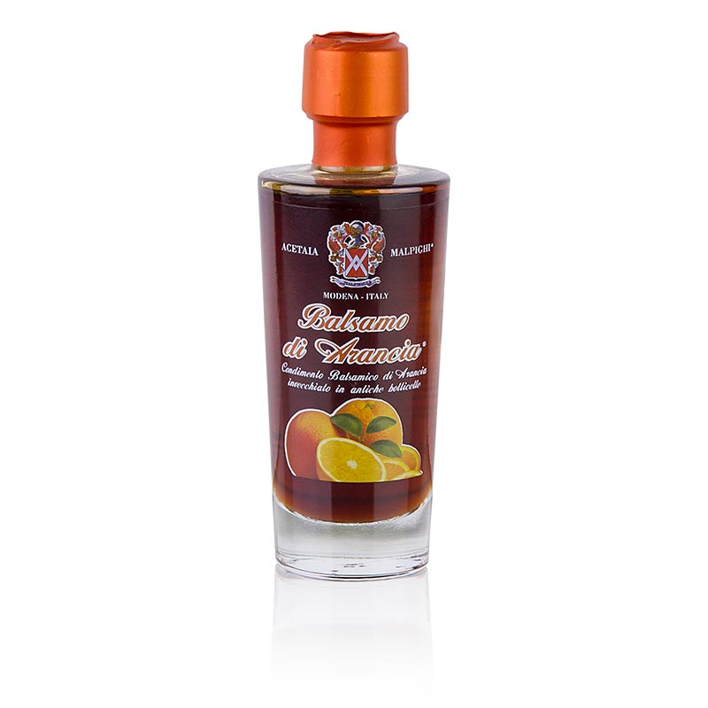 Balsamo di Arancia, condimento alle arance, 5 anni, Malpighi - 100 ml - Bottiglia