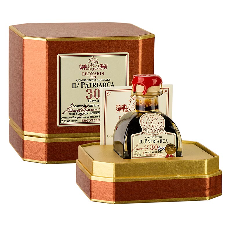 Leonardi - Balsamico Patriarca Condimento, 30 anos G360 - 50ml - Botella