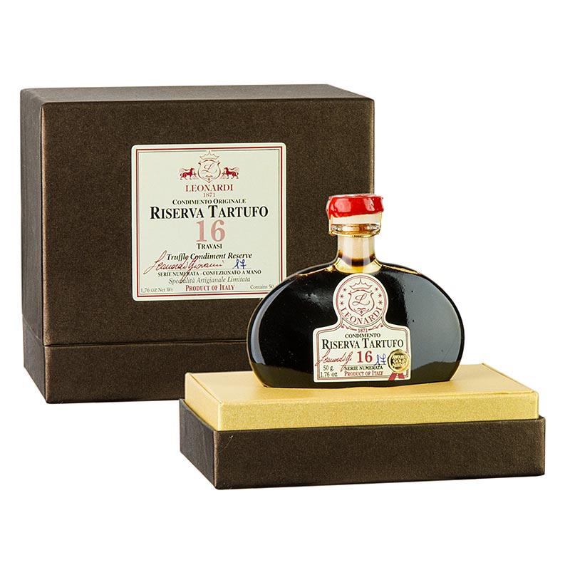 Leonardi - Riserva Truffle Condimento, 16 tahun G320 - 50 gram - Botol Leonardi - Riserva Truffle Condimento, 16 tahun G320 - 50 gram - Botol