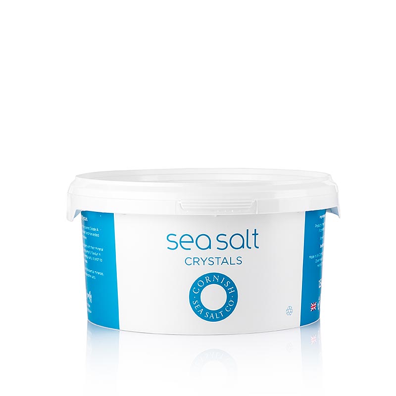 Cornish Sea Salt, sjavarsaltflogur fra Cornwall / Englandi - 1,5 kg - Pe fotu