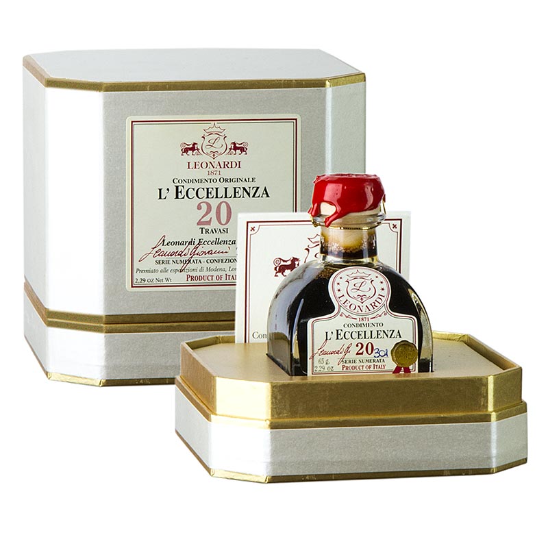 Leonardi - Balsamico Eccelenza Condimento, 20 Jahre - 50 ml - Flasche