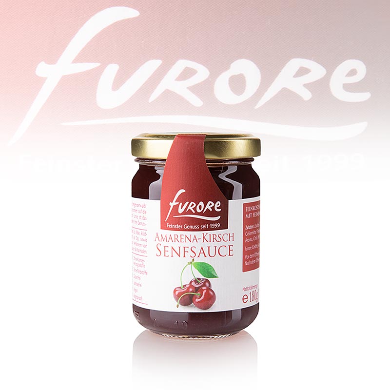 Furore - Salsa de mostaza y cereza Amarena - 130ml - Vaso