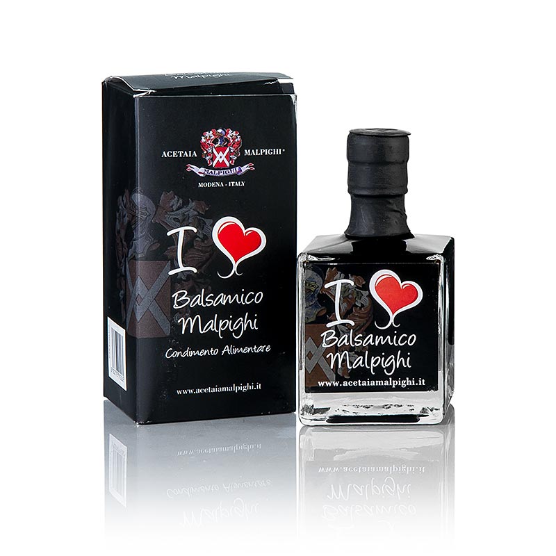 Balsamico Condiment I Love, 4 Jahre, Malpighi - 100 ml - Flasche Balsamico Condiment I Love, 4 Jahre, Malpighi - 100 ml - Flasche