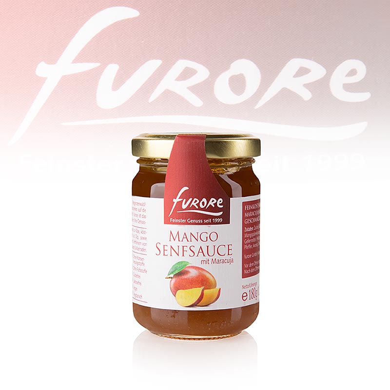 Furore - salsa mango-frutto della passione-senape - 130 ml - Bicchiere