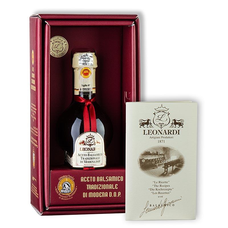 Aceto Balsamico Tradizionale di Modena DOP / g.U., 12 Jahre, Leonardi, L141 - 100 ml - Karton