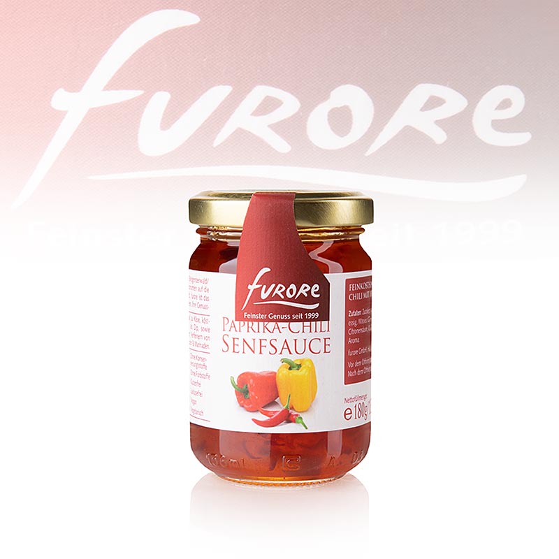 Furore - salsa alla paprika-peperoncino-senape - 130 ml - Bicchiere