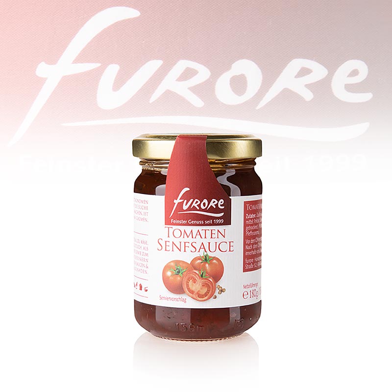 Furore - salsa di senape al pomodoro - 130 ml - Bicchiere