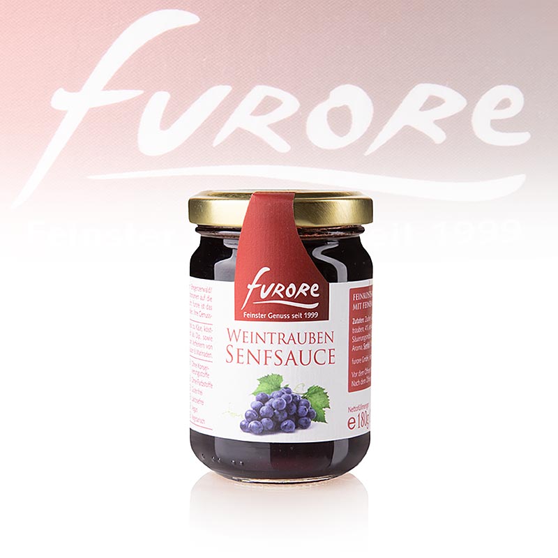 Furore - druvsenapssas - 130 ml - Glas