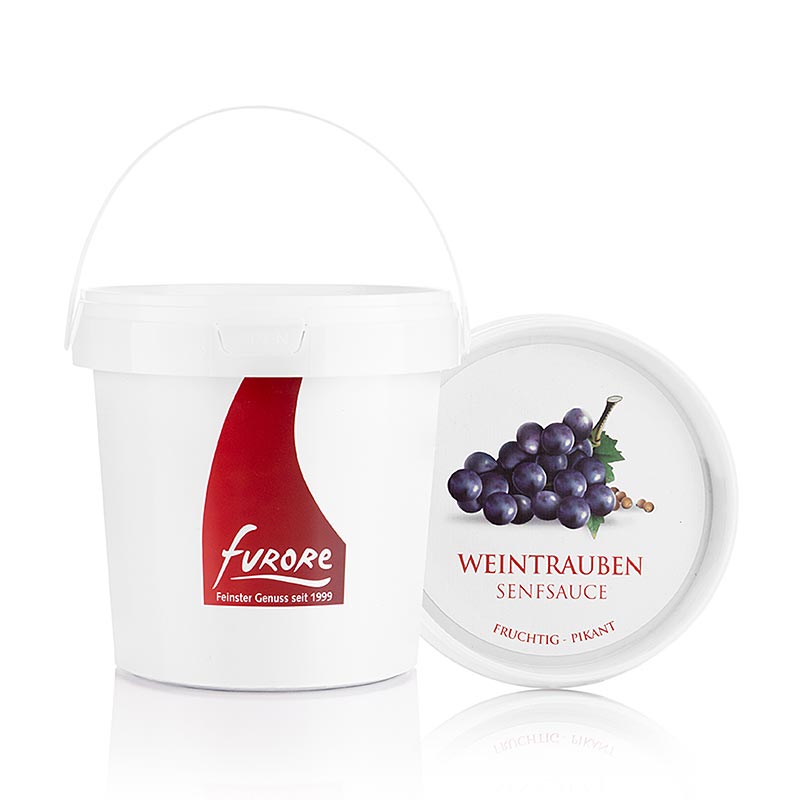 Furore - Viinirypaleet - Sinappi - Kastike - 1,3 kg - Lasi