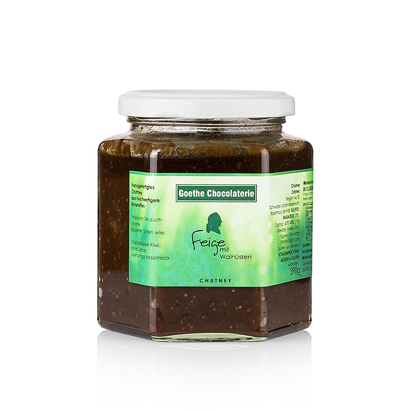 Chocolateria Goethe - Chutney de higos, nueces y conac - 390g - Vaso