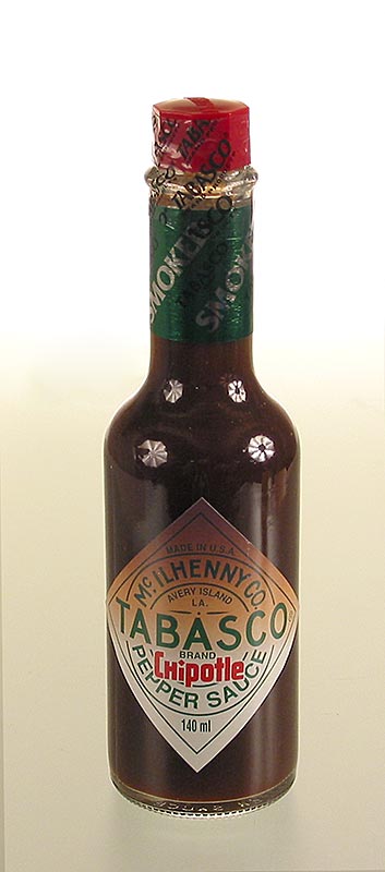 Chipotle tabasco, amb jalapenos fumats, picant, McIlhenny - 150 ml - Ampolla