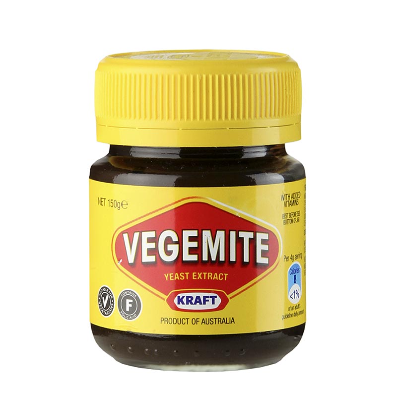 Vegemite - konsentrert gjaerekstrakt, krydderpasta som palegg - 220 g - Glass