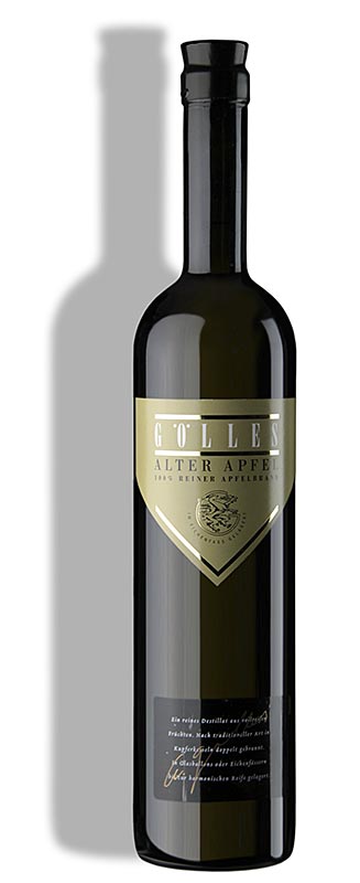 Mela Vecchia - acquavite nobile, invecchiata in botte per 7 anni, 40% vol., bottiglia magnum, Golles - 1,5 litri - Bottiglia