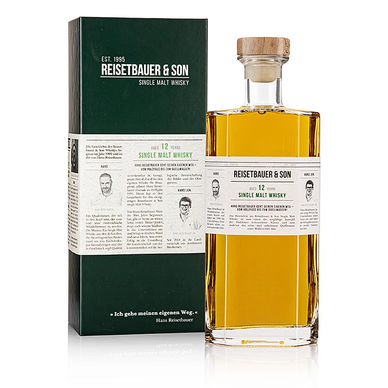 Whisky Single Malt 12 anni - edizione limitata, 48% vol., Reisetbauer - 700 ml - Bottiglia