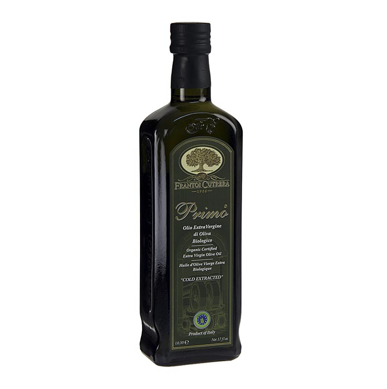 Extra virgin olivenolje, Frantoi Cutrera Primo, Sicilia, OEKOLOGISK - 500 ml - Flaske