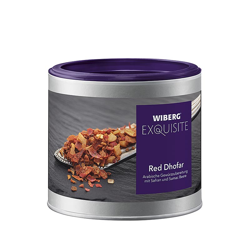 Wiberg Squisito Dhofar Rosso, preparazione di spezie in stile arabo - 210 g - Scatola degli aromi