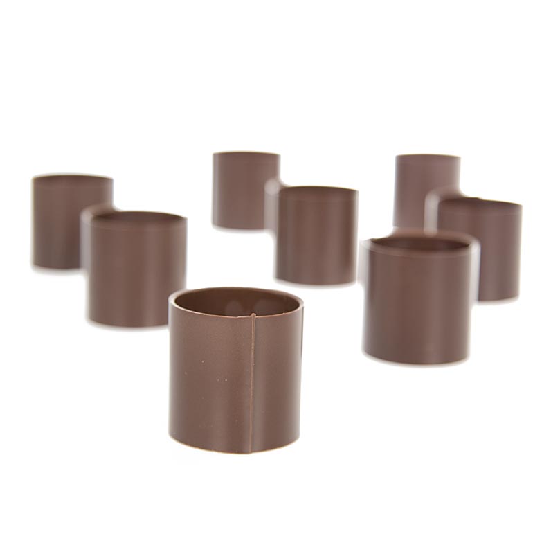 Motlle de xocolata - canelons / cilindre, fosc sense decoracio, Ø 35 mm, 40 mm d`alcada - 300 g, 35 peces - Cartro Motlle de xocolata - canelons / cilindre, fosc sense decoracio, Ø 35 mm, 40 mm d`alcada - 300 g, 35 peces - Cartro