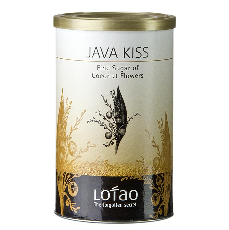Lotao Java Kiss, zucchero di fiori di cocco, biologico - 250 g - Scatola degli aromi Lotao Java Kiss, zucchero di fiori di cocco, biologico - 250 g - Scatola degli aromi