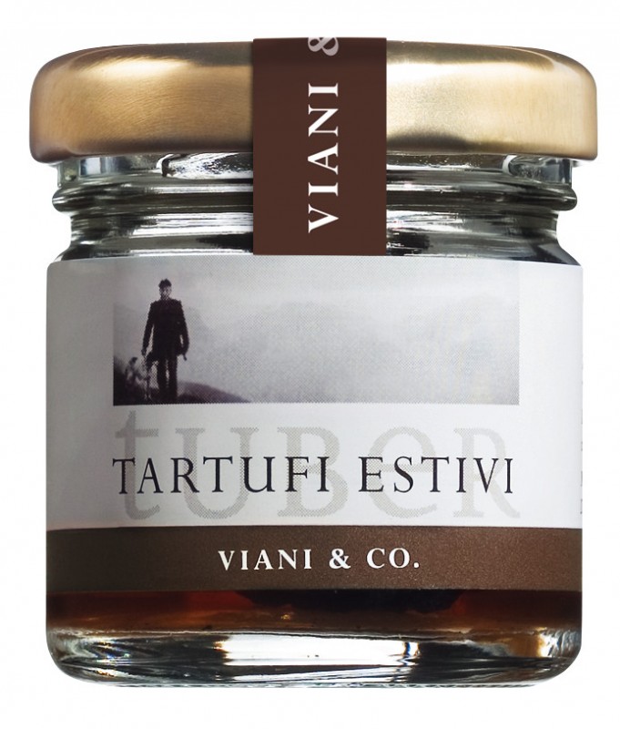 Tartufi estivi interi, truffle musim panas keseluruhan, ubi aestivum - 12.5g - kaca
