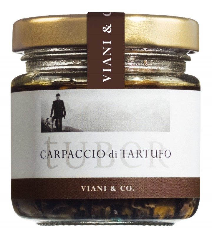 Carpaccio di tartufo, carpaccio de trufas de verao - 80g - Vidro