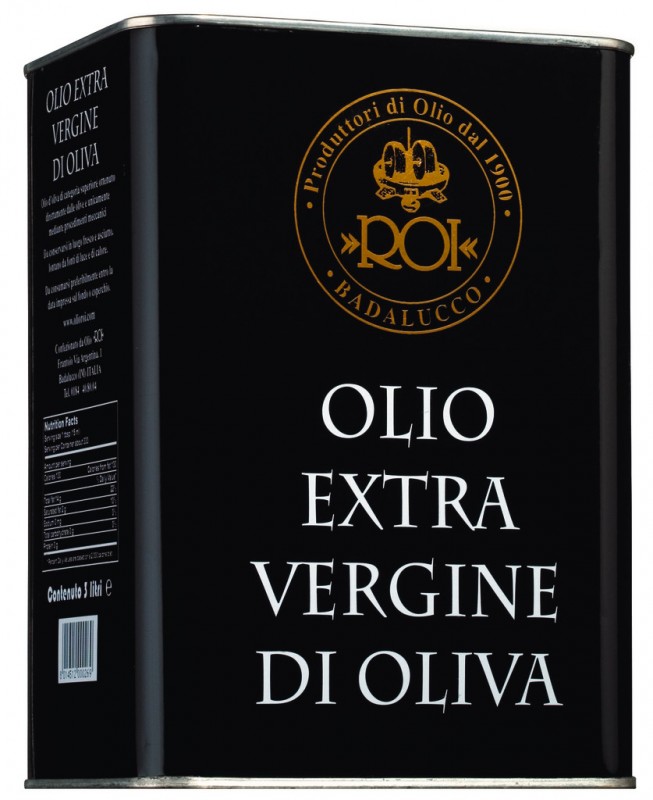 Olio extra virgin Monocultivar Taggiasca, minyak zaitun extra virgin Monocultiva taggiasca, Olio Roi - 3.000ml - Bisa