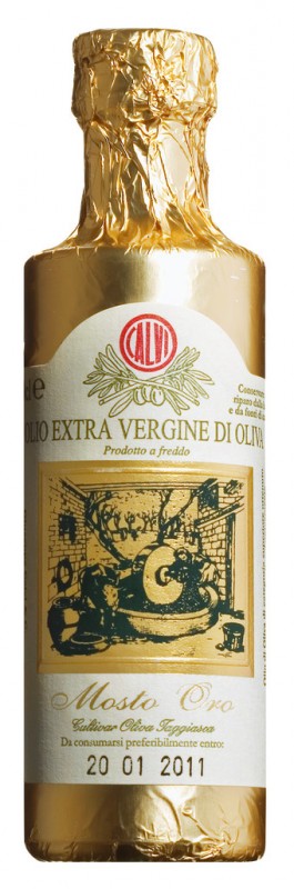 Olio virgen extra Mosto Oro, aceite de oliva virgen extra Mosto Oro, Calvi - 100ml - Botella