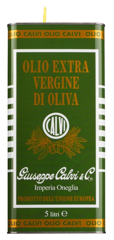 Olio extra virgin filtrato, extra virgin olivolja filtrato, Calvi - 5 000 ml - burk