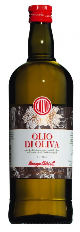 Olio d`oliva, aceite de oliva puro, Calvi - 1.000ml - Botella