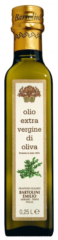 Olio extra virgem Bartolini Classico, azeite extra virgem Bartolini, Bartolini - 250ml - Garrafa