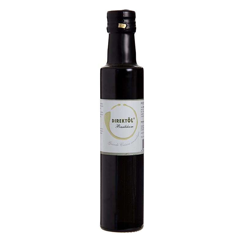 Direktöl Basilikum, mit Sonnenblumenkernöl - 250 ml - Flasche Direktöl Basilikum, mit Sonnenblumenkernöl - 250 ml - Flasche