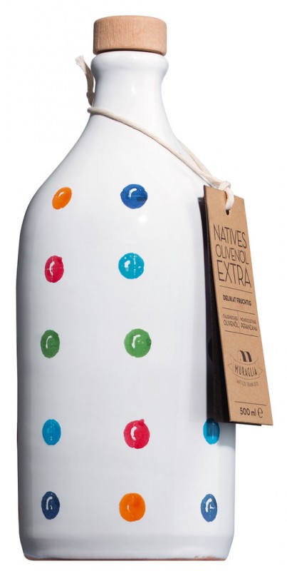 Olio extra virgin Peranzana Pois, minyak zaitun extra virgin, dalam kendi, Muraglia - 500ml - Pitcher dengan poin Olio extra virgin Peranzana Pois, minyak zaitun extra virgin, dalam kendi, Muraglia - 500ml - Pitcher dengan poin