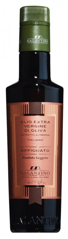 Olio extra virgine Affiorato, aceite de oliva virgen extra, cucharada de aceite, Galantino - 250ml - Botella