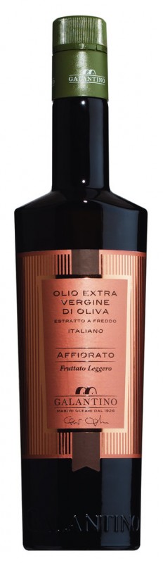 Olio extra virgine Affiorato, extra virgin oliivioljy, Monet-pullo, Galantino - 500 ml - Pullo