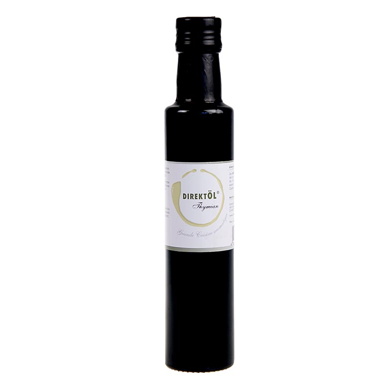 Direktöl Thymian, mit Sonnenblumenkernöl - 250 ml - Flasche Direktöl Thymian, mit Sonnenblumenkernöl - 250 ml - Flasche