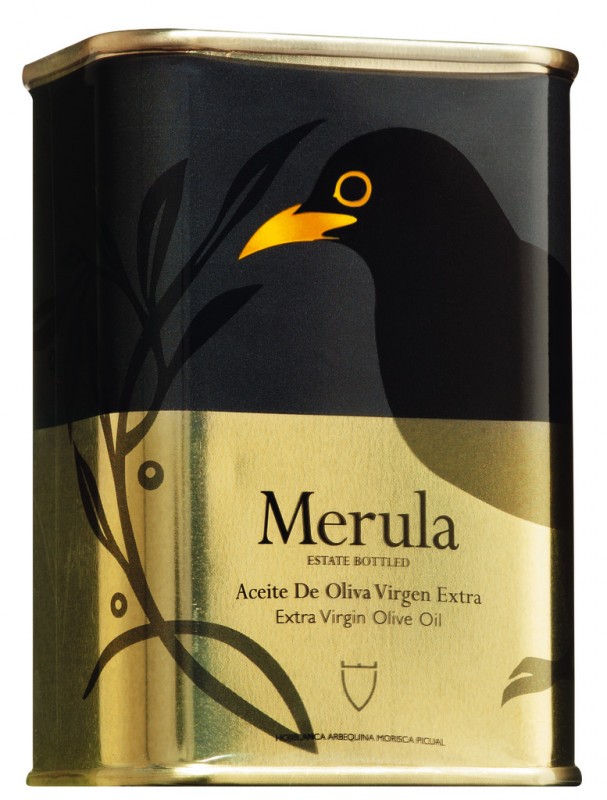 Aceite virgen extra Merula, extra virgin olifuolia Merula, Marques de Valdueza - 175ml - dos