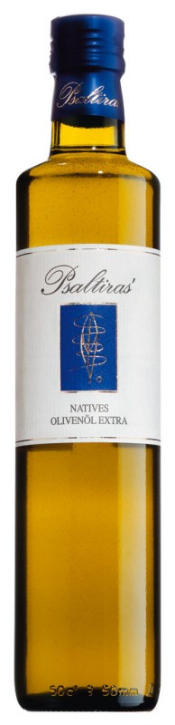 Olio extravergine di oliva Psaltiras, Olio extravergine di oliva del Mani, Psaltiras - 500 ml - Bottiglia