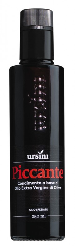 Olio Piccante, minyak zaitun dengan peperoncino, pedas, Ursini - 250ml - Botol Olio Piccante, minyak zaitun dengan peperoncino, pedas, Ursini - 250ml - Botol