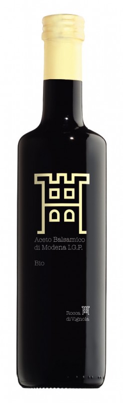 Vinagre balsamico de Modena, organico, Aceto Balsamico di Modena IGP biologico - Basic, Rocca di Vignola - 500ml - Garrafa