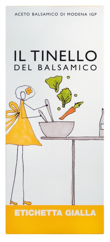 Aceto Balsamico di Modena IGP Il Tinello, giallo, vinagre balsamico, jovem, em caixa de presente, Il Borgo del Balsamico - 250ml - Garrafa