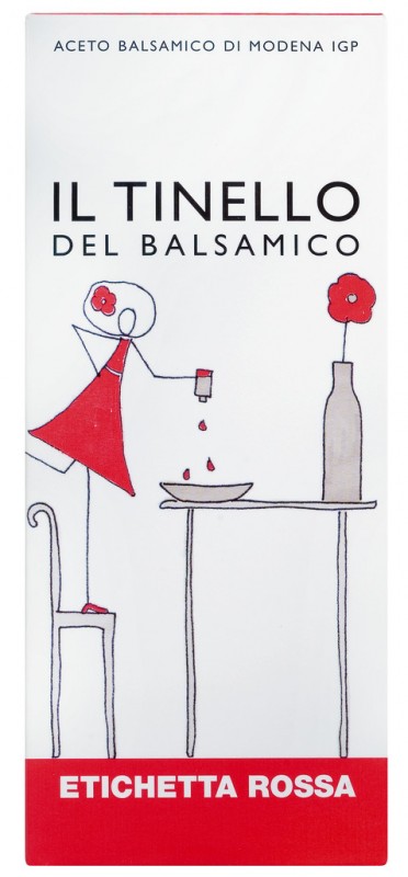 Aceto Balsamico di Modena IGP Il Tinello, rosso, uthull balsamike, e pjekur, ne nje kuti dhurate, Il Borgo del Balsamico - 250 ml - Shishe