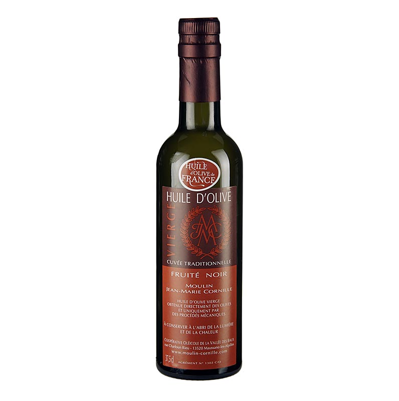 Natives Olivenöl, Cuvee Traditionnelle, mild, Baux de Provence, Cornille - 375 ml - Flasche Natives Olivenöl, Cuvee Traditionnelle, mild, Baux de Provence, Cornille - 375 ml - Flasche