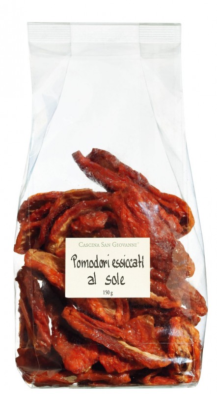 Pomodori essicati, pomodori secchi, Cascina San Giovanni - 150 g - borsa