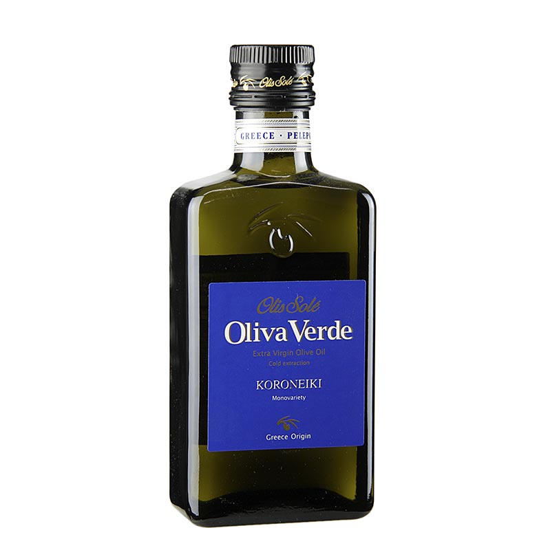 Oliva Verde Olivenöl Extra Nativ, aus Koroneiki Oliven, Peloponnes - 250 ml - Flasche Oliva Verde Olivenöl Extra Nativ, aus Koroneiki Oliven, Peloponnes - 250 ml - Flasche