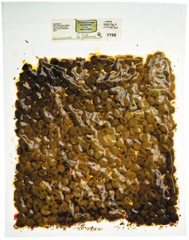 Verdi ulliri snocciolate, ullinj jeshil pa grope, La Gallinara - 1000 gr - paketoj