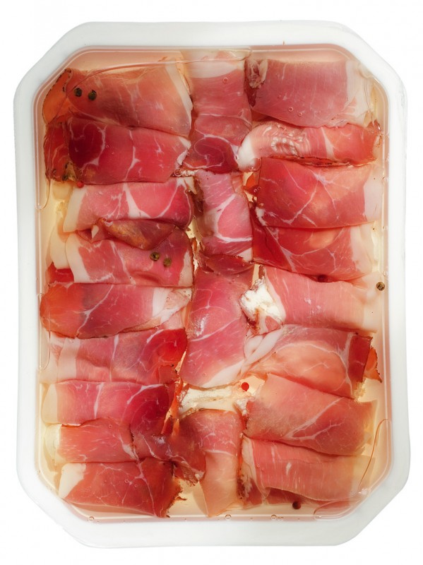 Involtini di speck, involtini di pancetta ripieni di crema di formaggio, buscema - 1.000 g - Sbucciare