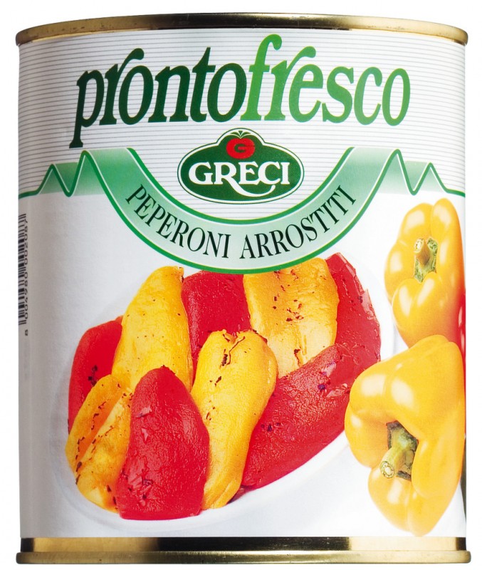 Pepperoni arrostiti, filetes de pimiento, asados, Greci, Prontofresco - 800g - poder