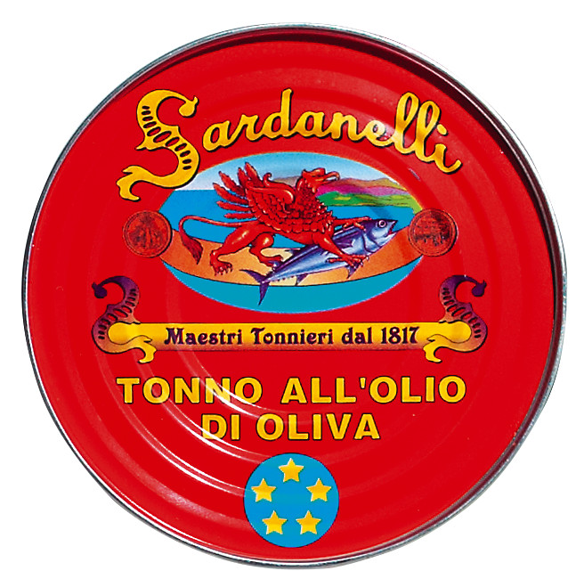 Tonno all`olio d`oliva, atum em azeite, sardanelli - 160g - pode